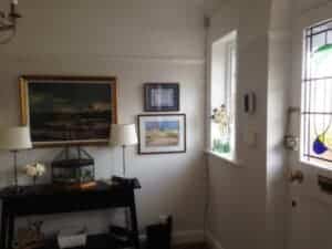 Painted front door entrance