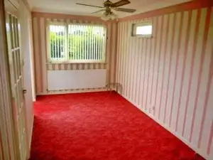 Dining lounge prior to any painting